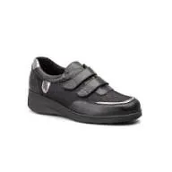 Chaussure orthopédique noire pour confort, maintien du pied et stabilité