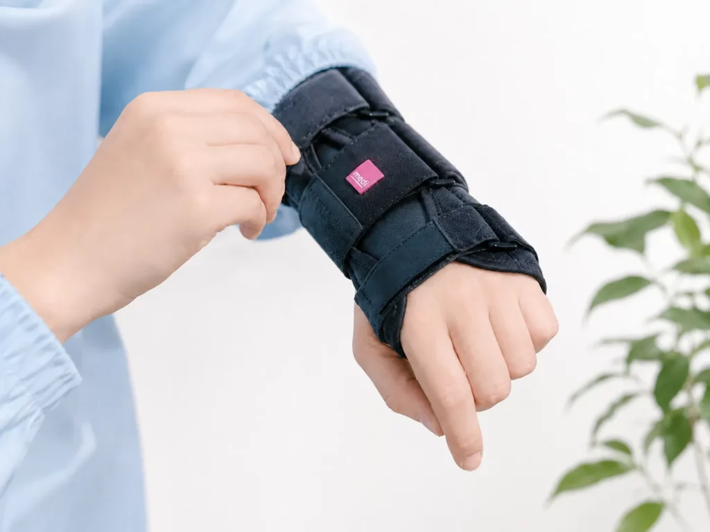 Orthèse de poignet et main pour maintien et immobilisation du poignet